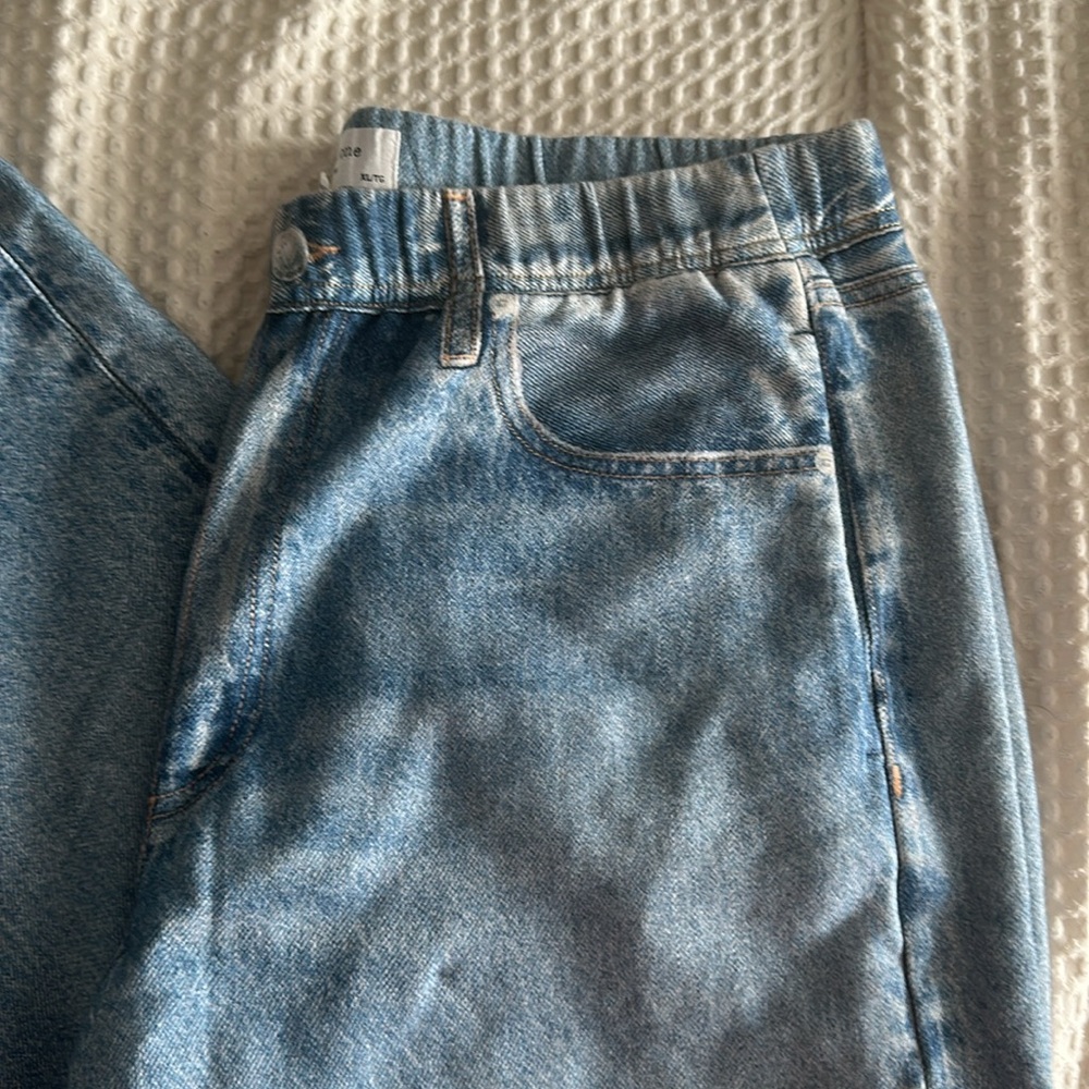 Rag & Bone Miramar Wide Leg Sweatpant "Jeans" in Valentina - Picture 6 of 10